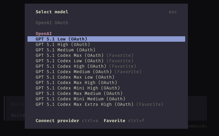 ChatGPT plan in Opencode